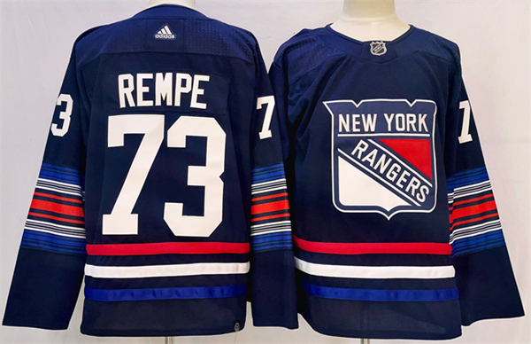 New York Rangers #73 Matt Rempe Navy Jersey – Dripgrape – Jerseys Shop